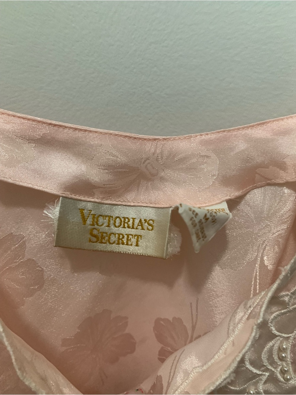 Victoria's Secret Vintage Gold Label Floral Camisole Pink Size Medium - Picture 6 of 8